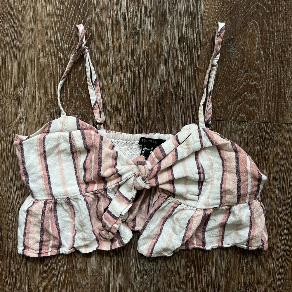 Forever 21 Tie-Front Tank Top
